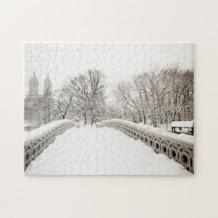 Central Park-Winter Romance - Bogen-Brücke Puzzle