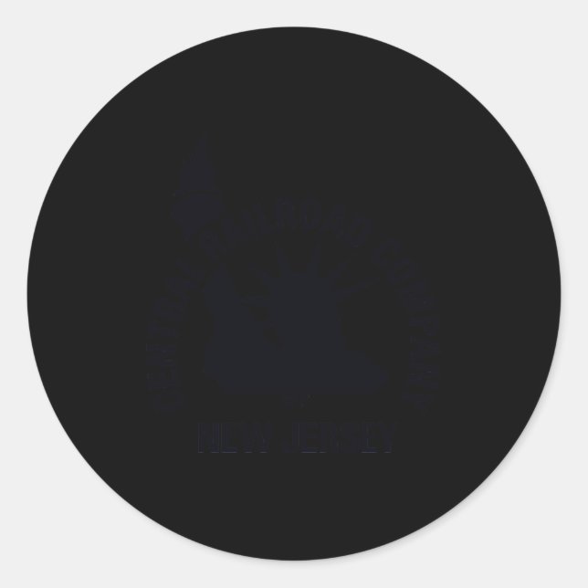 Central Railroad Of New Jersey 2 T Shirt  Runder Aufkleber (Vorderseite)