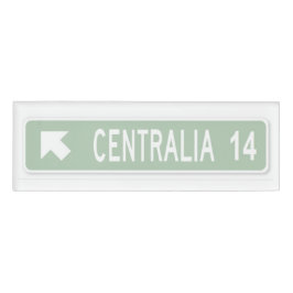 Centralia PA Namenschild