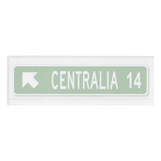 Centralia PA Namenschild (Vorderseite)