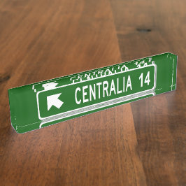 Centralia PA Namensplakette