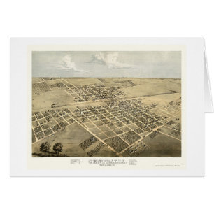 Centralia, panoramische Karte IL - 1867