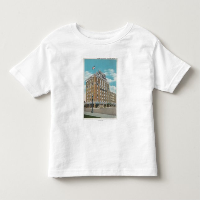 Centralia, WA - Ansicht des Hotels Lewis-Clark Kleinkind T-shirt (Vorderseite)