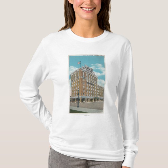 Centralia, WA - Ansicht des Hotels Lewis-Clark T-Shirt (Vorderseite)