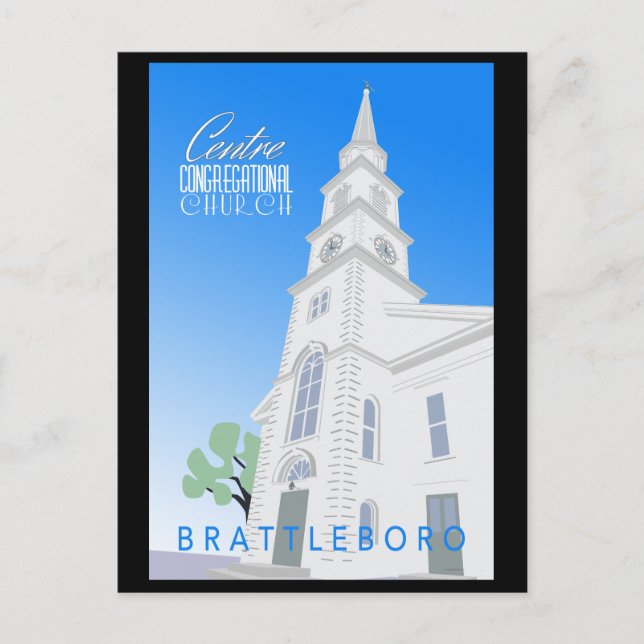 Centre Congregation Church Postcard Postkarte (Vorderseite)