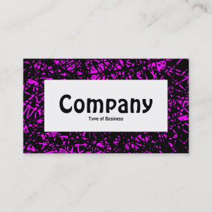 Centre Label - Abstrakte Linien - Magenta Visitenkarte