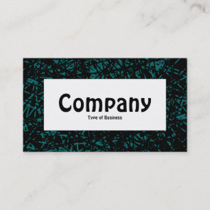 Centre Label - Abstrakte Linien - Moss Green Visitenkarte