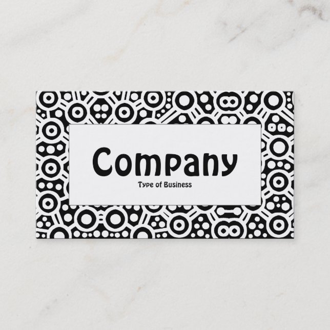 Centre Label - Alien Curcuits - Schwarz Visitenkarte (Vorderseite)