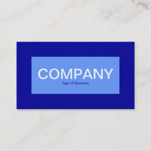 Centre Label - Baby Blue mit Blue 000099 Visitenkarte
