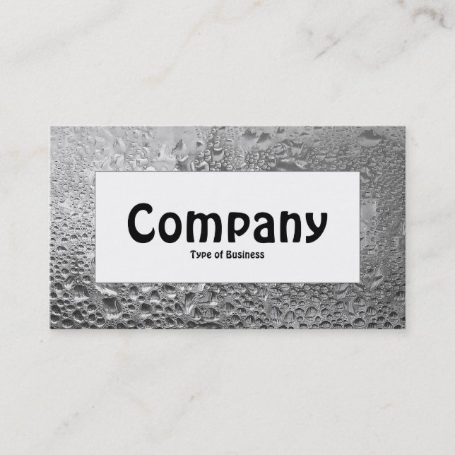 Centre Label - Cooles Wasser Visitenkarte (Vorderseite)