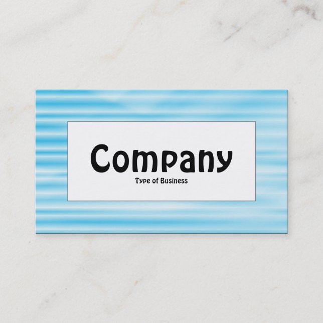 Centre Label - Corrugated Blue Visitenkarte (Vorderseite)