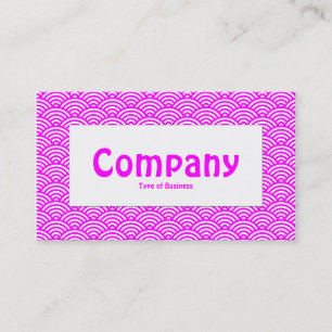 Centre Label - Fish Scale - Magenta & White Visitenkarte