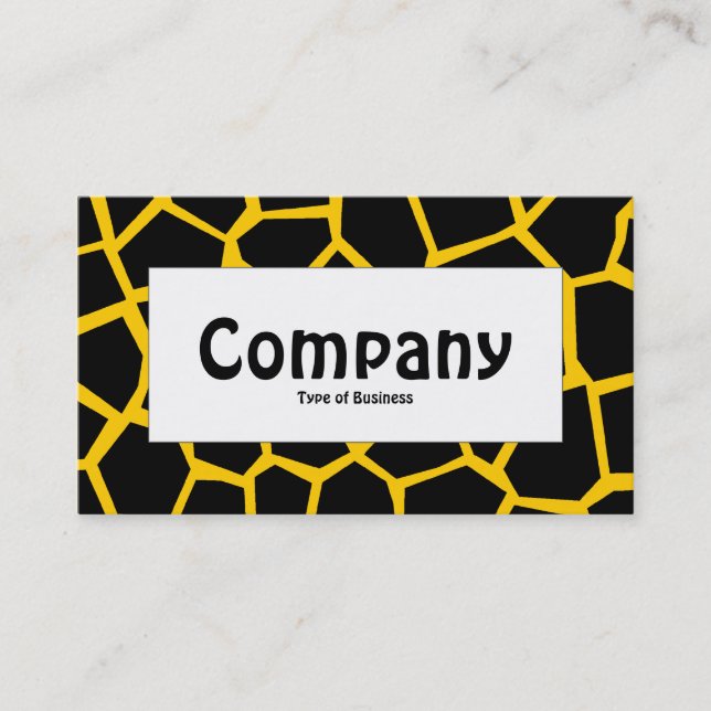 Centre Label - Go Giraffe Amber Visitenkarte (Vorderseite)