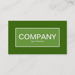 Centre Label II - Avocado Green mit Green 336600 Visitenkarte
