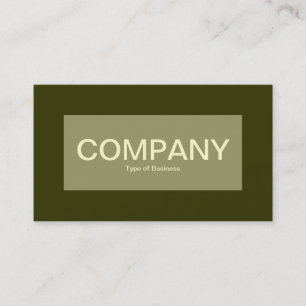 Centre Label - Khaki mit Murky Green 333300 Visitenkarte