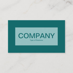 Centre Label - Light Blue Green mit Aquamarin 0066 Visitenkarte