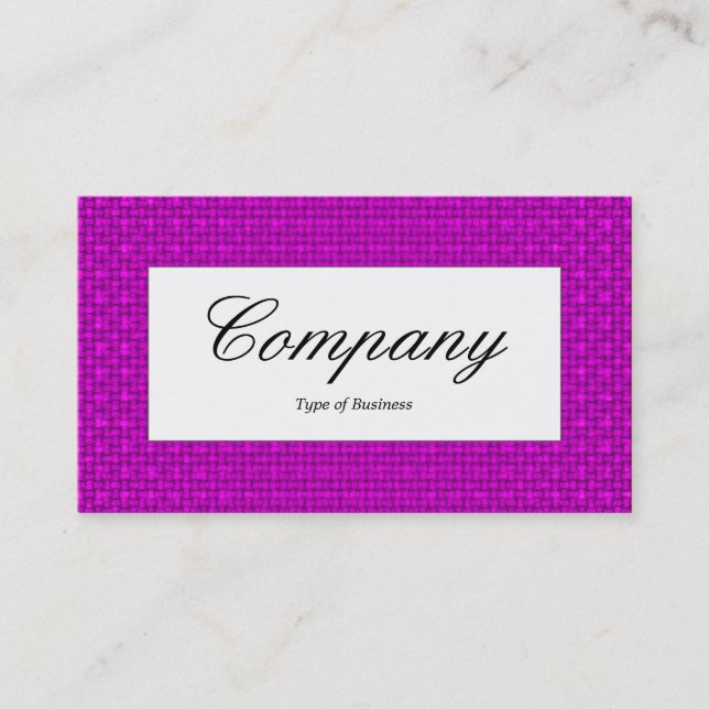 Centre Label - Magenta Textur Visitenkarte (Vorderseite)