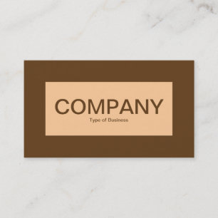 Centre Label - Sand mit Braun 633D18 Visitenkarte