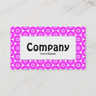 Centre Label - Star Wheel - Magenta Visitenkarte