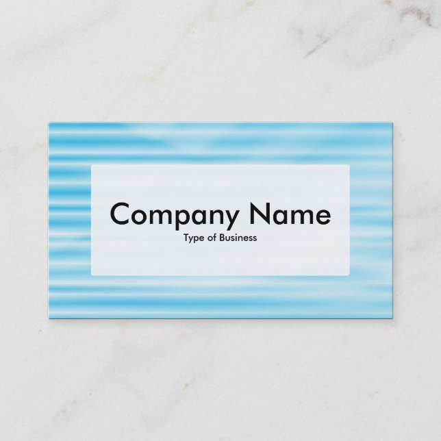 Centre Label v3 - Corrugated Blue Visitenkarte (Vorderseite)