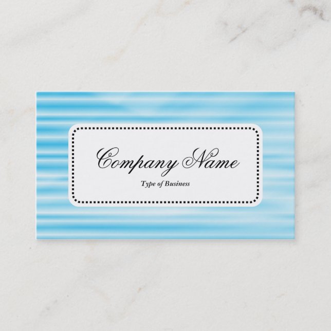Centre Label v5 - Corrugated Blue Visitenkarte (Vorderseite)