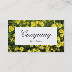 Centre Label - Yellow Daisies Visitenkarte