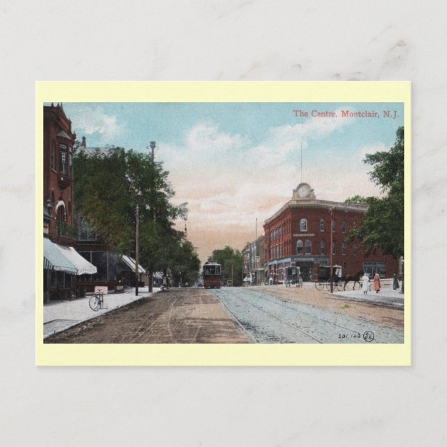 Centre, Montclair, New Jersey Vintag Postkarte (Vorderseite)