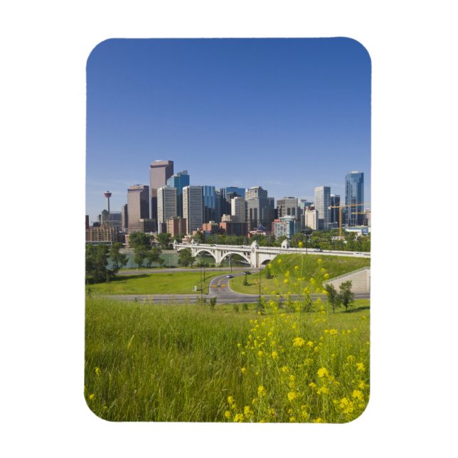 Centre St Bridge and Downtown Calgary, Alberta, 2 Magnet (Vertikal)