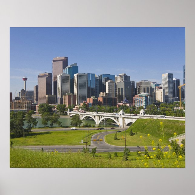 Centre St Bridge and Downtown Calgary, Alberta, Poster (Vorne)