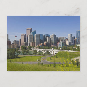 Centre St Bridge and Downtown Calgary, Alberta, Postkarte