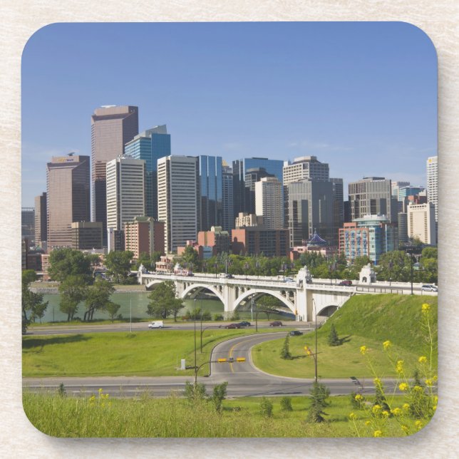 Centre St Bridge and Downtown Calgary, Alberta, Untersetzer (Vorderseite)