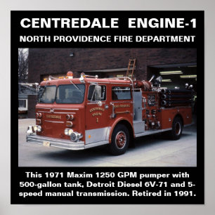 Centredale Motor-1 North Provisioning FD Print Poster