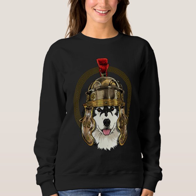 Centurion Alaskan Malamute Ancient Rome Roman Empi Sweatshirt (Vorderseite)