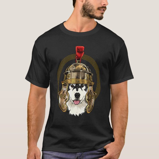 Centurion Alaskan Malamute Ancient Rome Roman Empi T-Shirt (Vorderseite)
