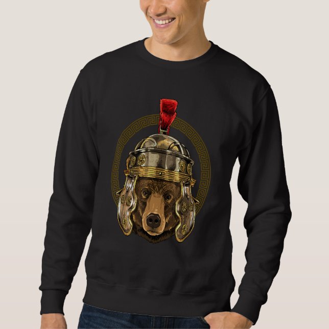 Centurion Cow of Ancient Rome Roman Empire Animal  Sweatshirt (Vorderseite)