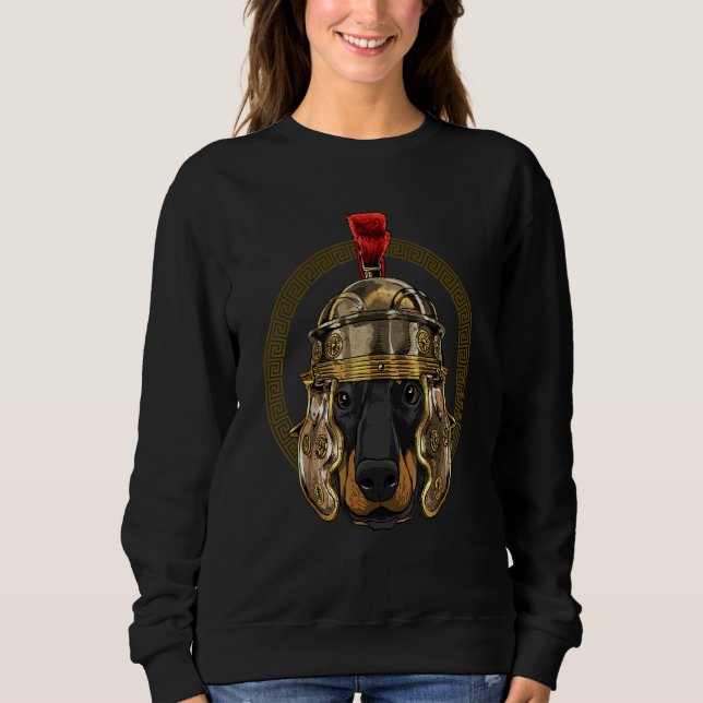 Centurion Doberman Pinscher Ancient Rome Roman Emp Sweatshirt (Vorderseite)