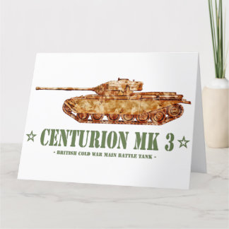 Centurion MK 3 Tank British MBT Kalter Krieg Dankeskarte