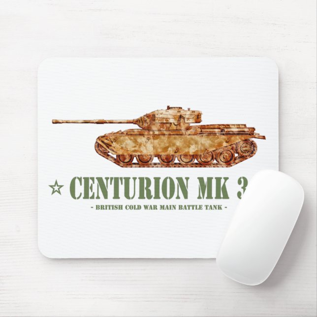 Centurion MK 3 Tank British MBT Kalter Krieg Mousepad (Mit Mouse)
