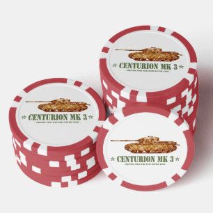 Centurion MK 3 Tank British MBT Kalter Krieg Pokerchips