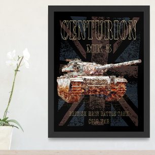 Centurion MK 5 MBT. Britischer Kampfpanzer Fotodruck