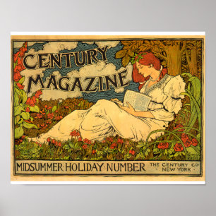 Century Magazine Midsommer Holiday Advertising Poster