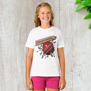 Century Maker Cricket Bat and Ball Sports T-Shirt