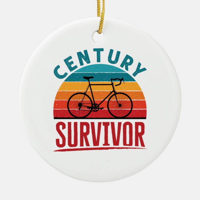 Century Survivor 100 Meilen Club Keramik Ornament (Vorne)