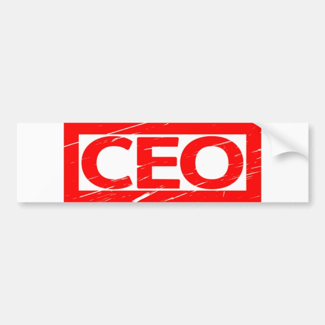 CEO-Briefmarke Autoaufkleber (Vorne)