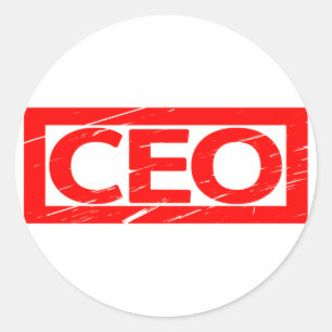CEO-Briefmarke Runder Aufkleber