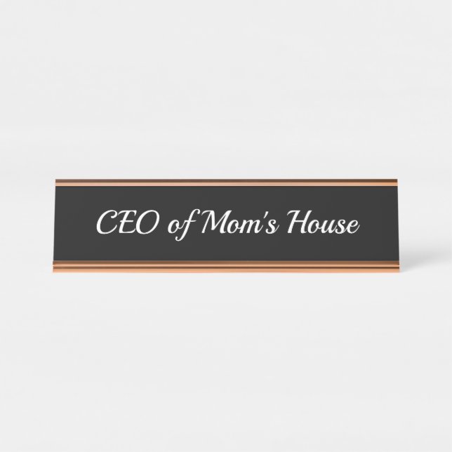 CEO des House Desk Namplate der Mama Schreibtischnamensplakette (Vorderseite )