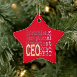 CEO Extraordinaire Keramik Ornament