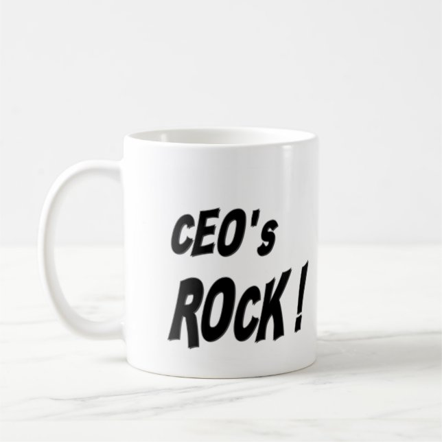 CEO-Felsen! Tasse (Links)
