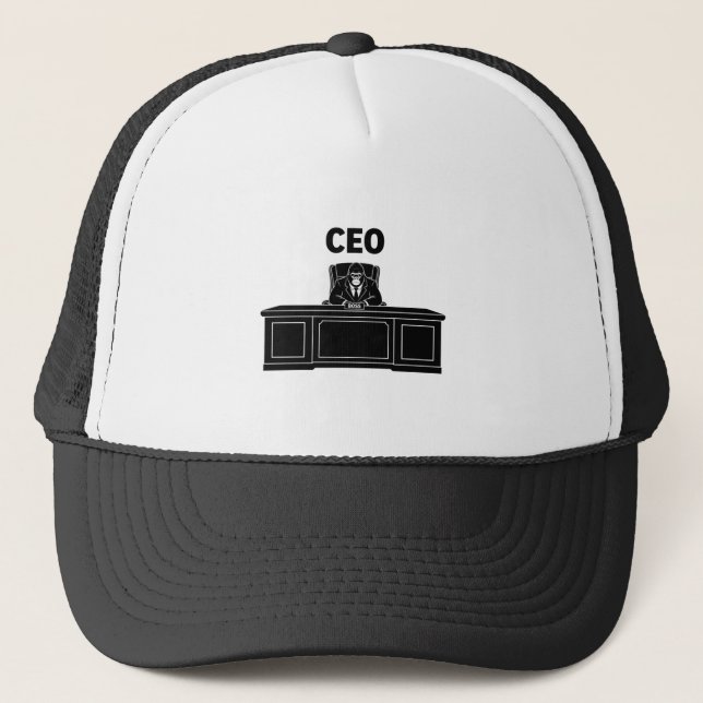 CEO Gorilla Truckerkappe (Vorderseite)