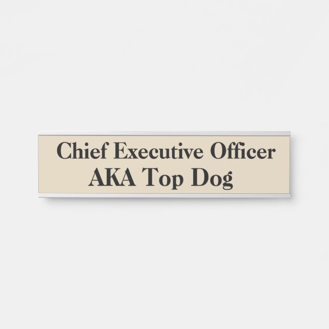 CEO Hanging Door Sign Name Plate Türschild (Vorderseite )